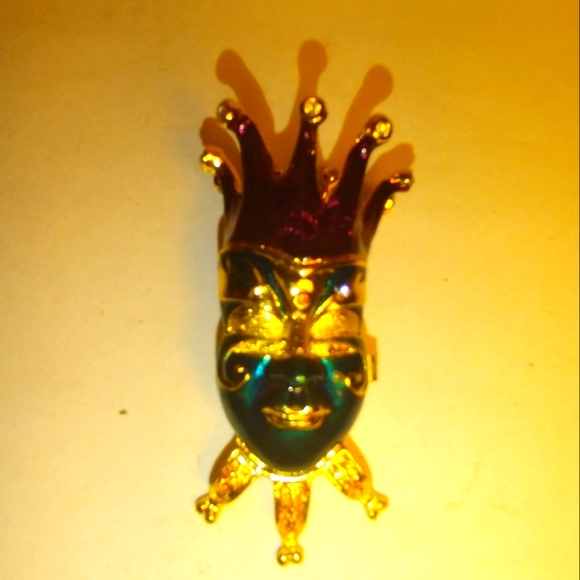 Jester Enamel Pill box. - Picture 3 of 7